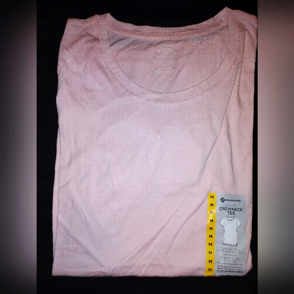 M Ladies Pink Crewneck Tee